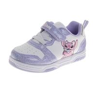 Disney Girls Lace Free Running Shoes Mickey Minnie Frozen Princess Dora Moana Lilo Stitch Angel Athletic Running Shoes Girls 5-10 Toddlers 11-13 For, White and Purple, 11 UK