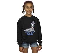 Disney Girls Lady And The Tramp Just Like Dad Sweatshirt Black 7-8 Years