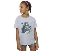 Disney Girl's Lightyear Look To The Stars Cotton T-Shirt in Grey | Size: 3-4 Years Disney Grey 3-4 Years
