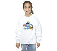 Disney Girl's Lilo & Stitch Birds Sweatshirt in White | Size: 7-8 Years Disney White 7-8 Years