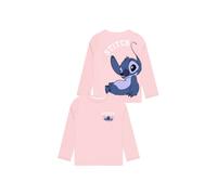 Disney Girl's Lilo & Stitch Long Sleeve T-Shirt in Pink | Size: 10-11 Years Disney Pink 10-11 Years
