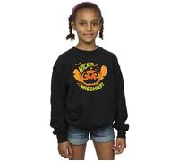 Disney Girl's Lilo & Stitch Wicked Mischief Sweatshirt in Black | Size: 12-13 Years Disney Black 12-13 Years
