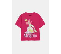 Disney Girl's Little Mermaid Rock Girls T-Shirt in Fuchsia | Size: 7-8 Years Disney Fuchsia 7-8 Years
