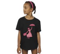 Disney Girls Mary Poppins Flying T-Shirt Black 9-11 Years