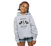 Disney Girls Mickey And Minnie Mouse Mousecrush Mondays Hoodie Sport Grey 7-8 Years