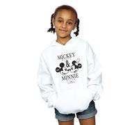 Disney Girls Mickey And Minnie Mouse Mousecrush Mondays Hoodie White 9-11 Years