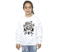 Disney Girls Mickey Mouse Christmas Head Lights Sweatshirt