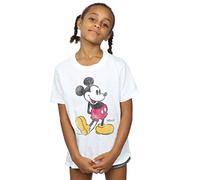 Disney Girls Mickey Mouse Classic Kick T-Shirt 9-11 Years White