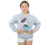 Disney Girls Mickey Mouse Classic Minnie Mouse Sweatshirt 9-11 Years Sport Grey