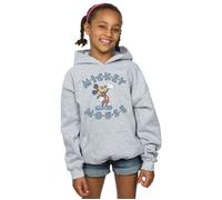 Disney Girl's Mickey Mouse Dash Hoodie in Grey | Size: 5-6 Years Disney Grey 5-6 Years