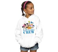 Disney Girls Mickey Mouse Disney Friends Hoodie White 9-11 Years