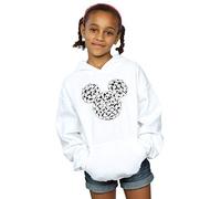 Disney Girls Mickey Mouse Head Of Hands Hoodie White 7-8 Years