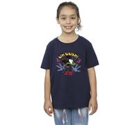 Disney Girl's Mickey Mouse Oh Gosh Pop Art Cotton T-Shirt in Navy | Size: 3-4 Years Disney Navy 3-4 Years