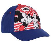 Disney Girls Minnie and Mickey Mouse Baseball Caps (52 cm (Ages 2-4), Blue)