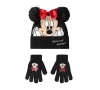 Disney Girls Minnie Mouse Beanie & Gloves Set