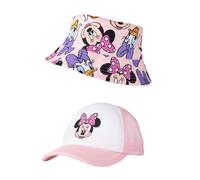 Disney Girls Minnie Mouse Bucket Hat & Cap Set