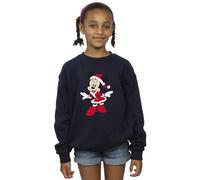 Disney Girls Minnie Mouse Christmas Outfit Sweatshirt Navy Blue 9-11 Years