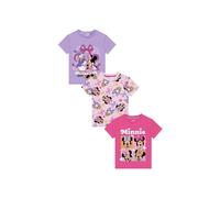 Disney Girl's Minnie Mouse & Daisy Duck T-Shirts 3 Pack | Size: 6-7 Years Disney Multicolor 6-7 Years