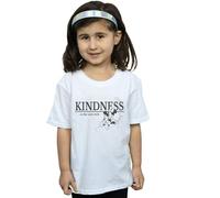 Disney Girl's Minnie Mouse Kindness Is Rich Cotton T-Shirt in White | Size: 7-8 Years Disney White 7-8 Years