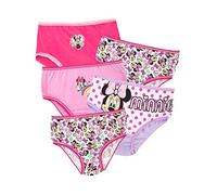 Disney Girls Minnie Mouse Knickers Pack of 5 - Multicoloured - Ages 3 to 4 Years