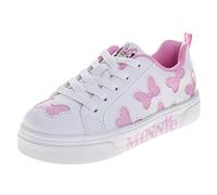 Disney Girls Minnie Mouse Lightweight Casual Shoes Size 12-13 Toddlers / 1-4 Big Kids, Minnie White Pink, 3 Big Kid
