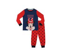 Disney Girl's Minnie Mouse Polka Dot Pyjamas in Red | Size: 7-8 Years Disney Red 7-8 Years