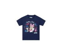 Disney Girl's Minnie Mouse Short Sleeve T-shirt in Navy | Size: 3-4 Years Disney Navy 3-4 Years
