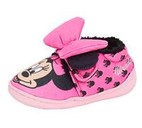 Disney Girls Minnie Mouse Slipper Booties Pink 8 UK Child