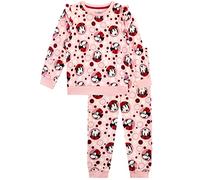 Disney Girls Minnie Mouse Sweatshirt and Joggers Set 2 Piece Outfit Set for Kids Pink 6-7 Years