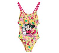 Disney Girls Minnie Mouse Swimming Costume Kids One Piece Swimsuit Swimwear Yellow 18 Months