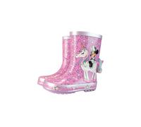 Disney Girl's Minnie Mouse Wellington Boots in Pink | Size: Infant 5 Disney Pink Infant 5