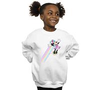Disney Girls Minnie Mouse Whoosh Sweatshirt White 7-8 Years