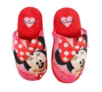 Disney Girls' Minnie Slippers, Red, 10 UK Child