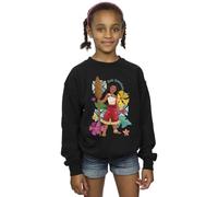 Disney Girls Moana Bold Adventure Sweatshirt Black 7-8 Years