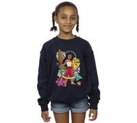 Disney Girls Moana Bold Adventure Sweatshirt Navy Blue 7-8 Years