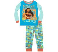 Disney Girls Moana Pyjamas Snuggle Fit Blue Age 11 to 12 Years