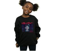 Disney Girl's Mulan Geisha Face Sweatshirt in Black | Size: 3-4 Years Disney Black 3-4 Years