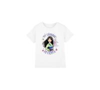 Disney Girl's Mulan My Courage Is Fierce T-Shirt White | Size: 12-13 Years Disney White 12-13 Years