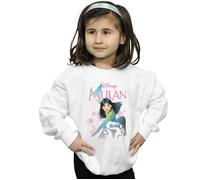 Disney Girl's Mulan My Own Hero Sweatshirt in White | Size: 3-4 Years Disney White 3-4 Years