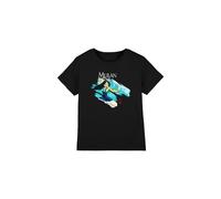 Disney Girl's Mulan Sword In The Wind T-Shirt Black | Size: 5-6 Years Disney Black 5-6 Years