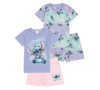 Disney Girls Multicoloured Lilo and Stitch Short Sleeve Short Leg Pyjama Set - 12-13 Years