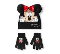 Disney Girls Multicoloured Minnie Mouse Beanie and Gloves Set (One Size) [dis]