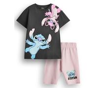 Disney Girls Multicoloured Stitch Character T-Shirt and Shorts Set - 11-12 Years