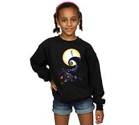 Disney Girls Nightmare Before Christmas Cemetery Sweatshirt 7-8 Years Black