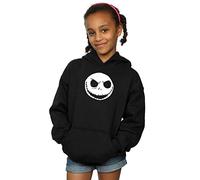 Disney Girls Nightmare Before Christmas Jack Cracked Face Hoodie 9-11 Years Black