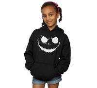 Disney Girl's Nightmare Before Christmas Jack´s Face Bold Hoodie in Black | Size: 12-13 Years Disney Black 12-13 Years