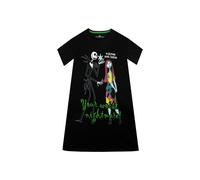 Disney Girl's Nightmare before Christmas Nightdress in Black | Size: 10-11 Years Disney Black 10-11 Years