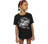 Disney Girl's Nightmare Before Christmas Ooogie Boogie Mono Cotton T-Shirt in Black | Size: 3-4 Years Disney Black 3-4 Years