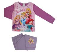 Disney Girls Officially Licensed Princesses Sparkle All The Time Cosy Character PJs Long Pyjama Set (18-24 Months) Multicolour