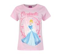 Disney Girls Pink Cinderella Short Sleeved T-Shirt - 2-3 Years